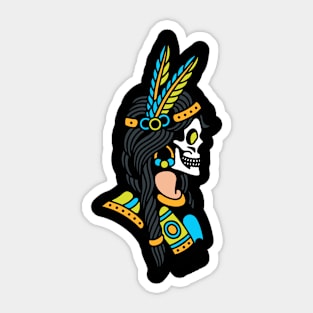 Skull native american Sticker